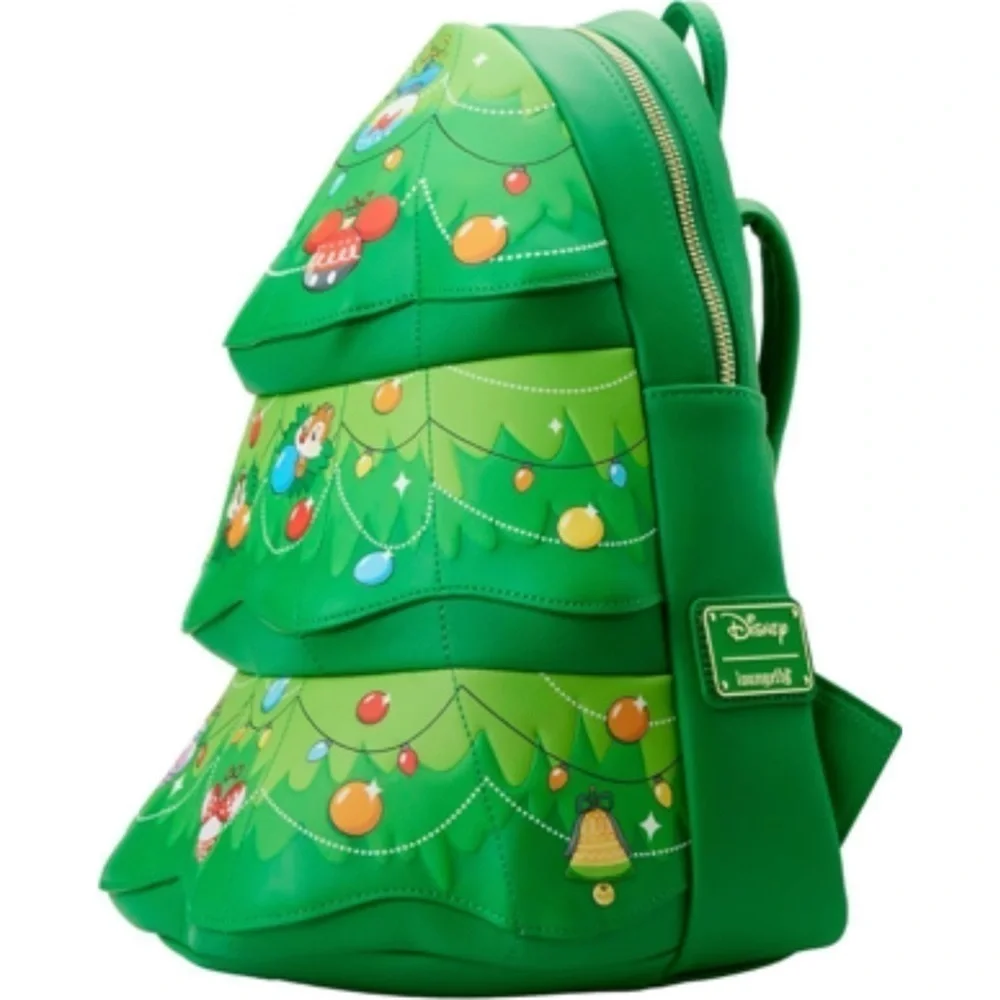 Disney Loungefly Chip & Dale Holiday Christmas Tree Lights Ornaments Backpack